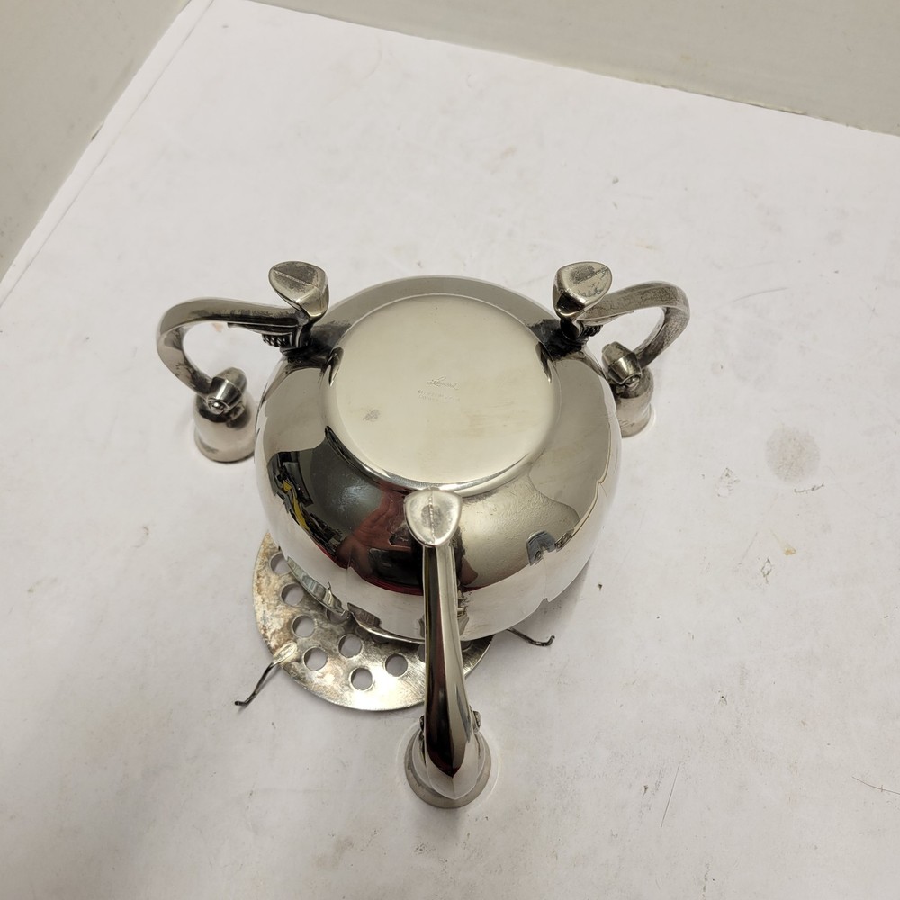 Leonard Silver Plated Centerpiece Footed Candle Candelabra Stand Flower Holder