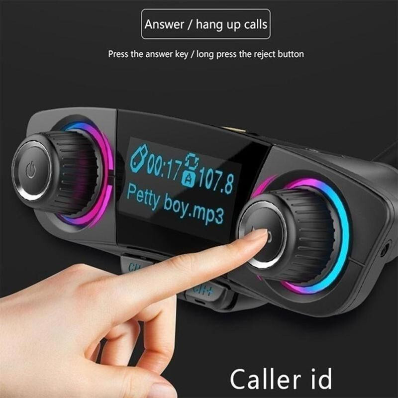 MP3 Player Bluetooth FM Transmitter Bluetooth 4.0 1.3in LED Screen Accessories