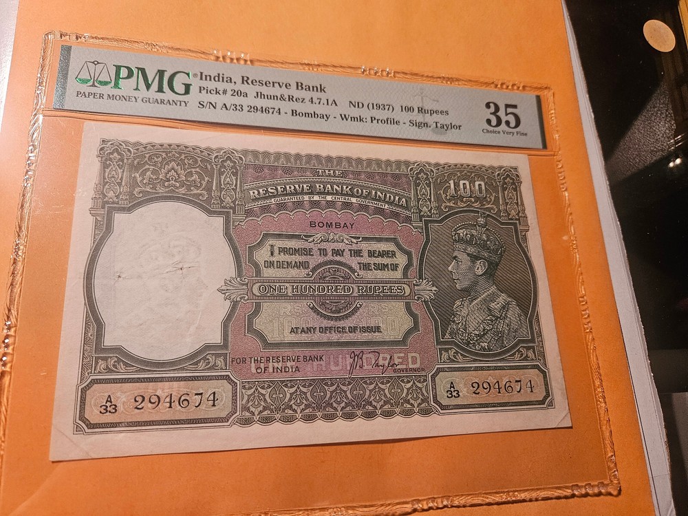 India Banknote PMG