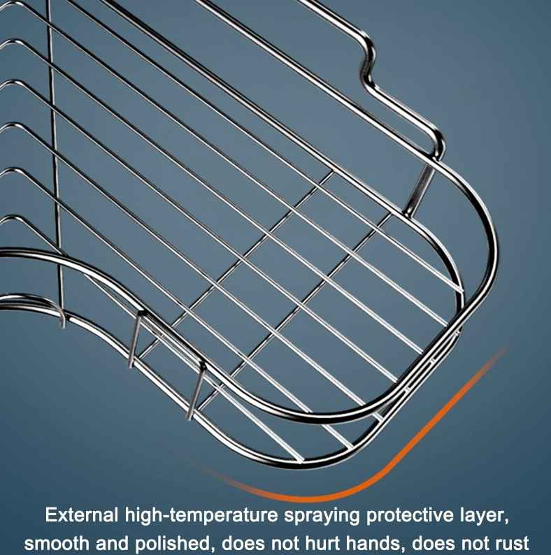 Shower Caddy Shelf Bathroom Corner Bath Storage Holder Organizer Triangular Rack