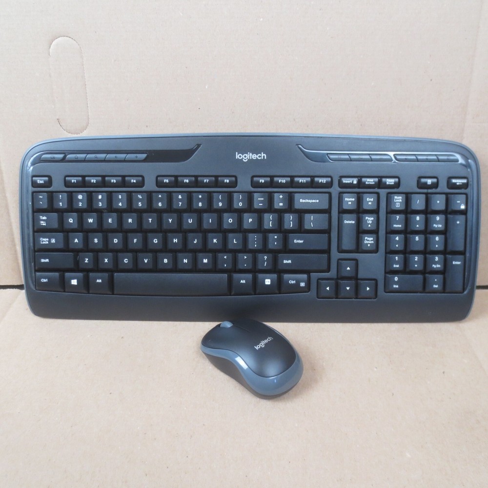 Logitech MK320 Wireless Desktop Set Keyboard / Mouse USB Black