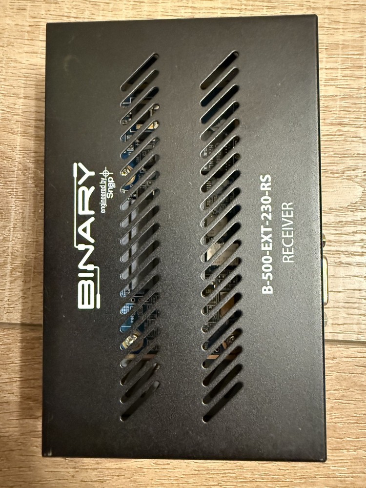 Binary B-500-EXT-230-RS HDBaseT Receiver HDMI Extender - Powers on but Untested