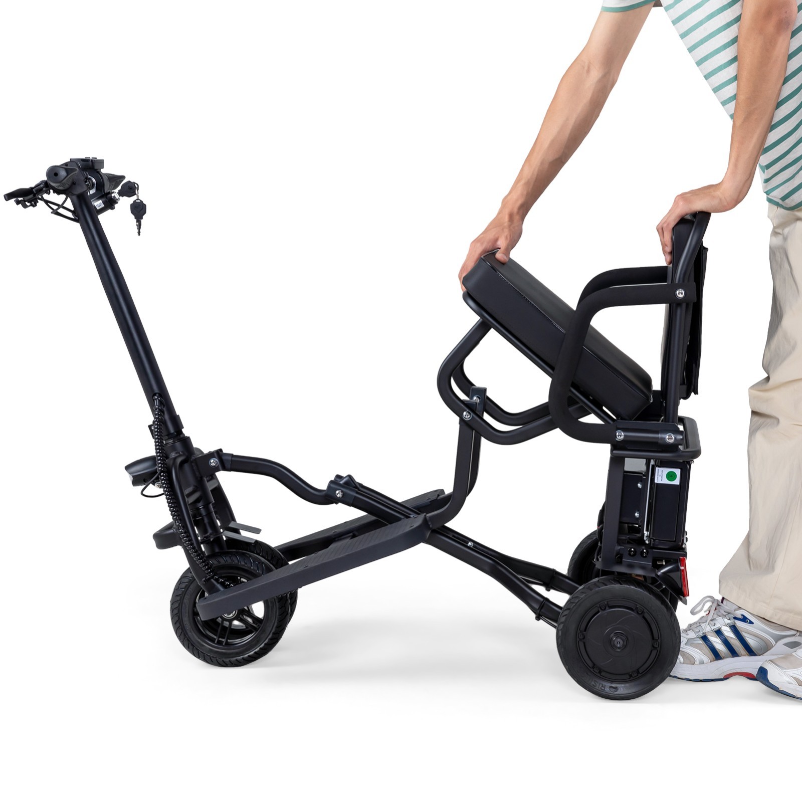 Lightweight Mobility Scooter, Cruise control, 300 W 20 Miles Range, Turn Light