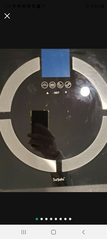 Digital bathroom scale glass