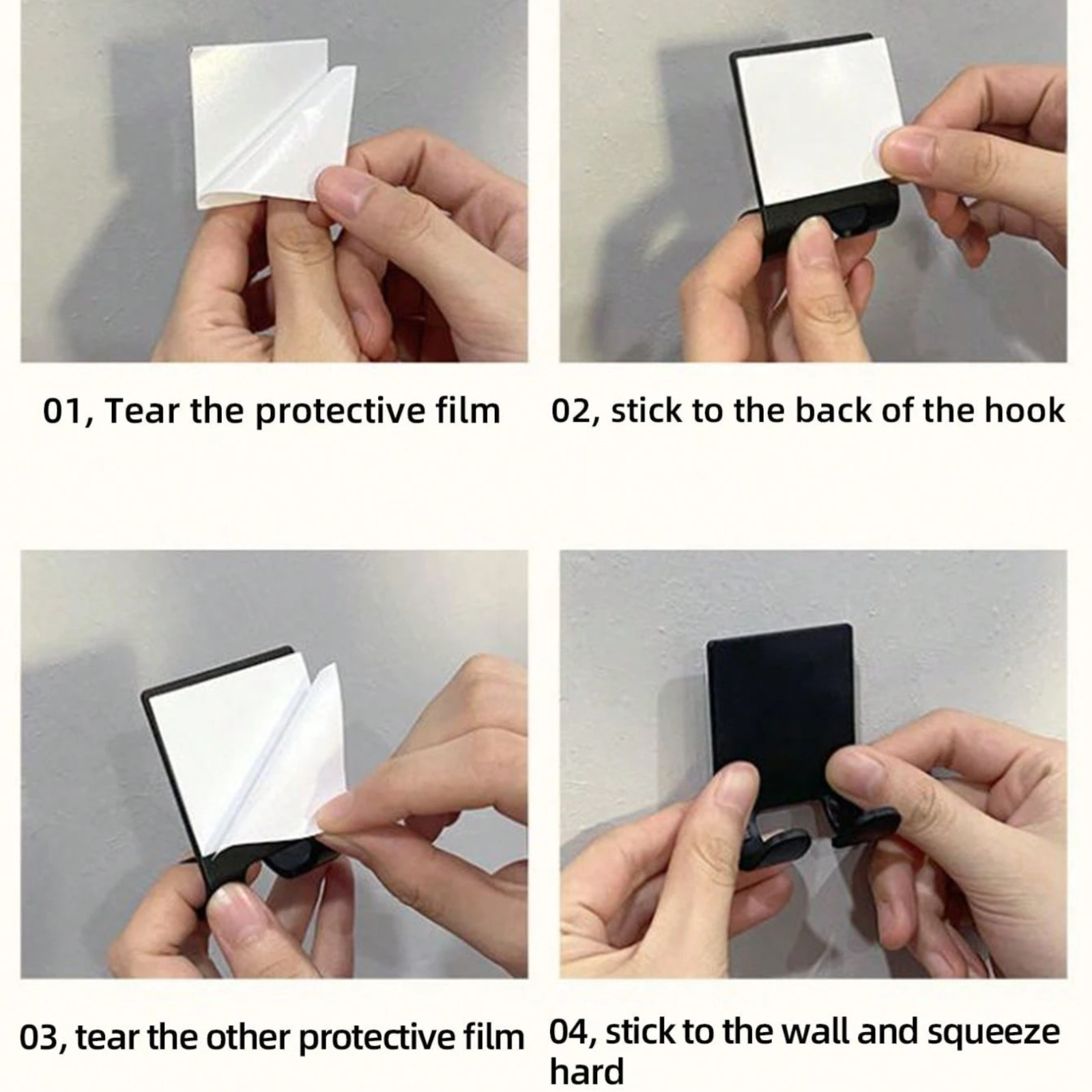 4x Razor Holder No Drilling Wall Mounted Razor Storage Organizer Shaving Shelf