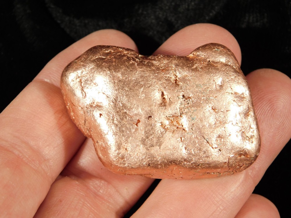Heavy! 100% Natural Solid COPPER NUGGET or Native Copper Float Michigan 112gr