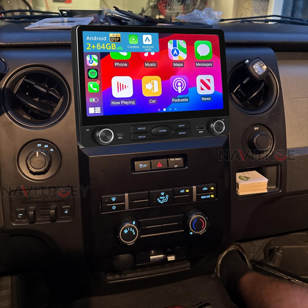 For Ford F-150 2009-2014 10" Carplay Android 15 Car Stereo Radio GPS Navi 2+64GB