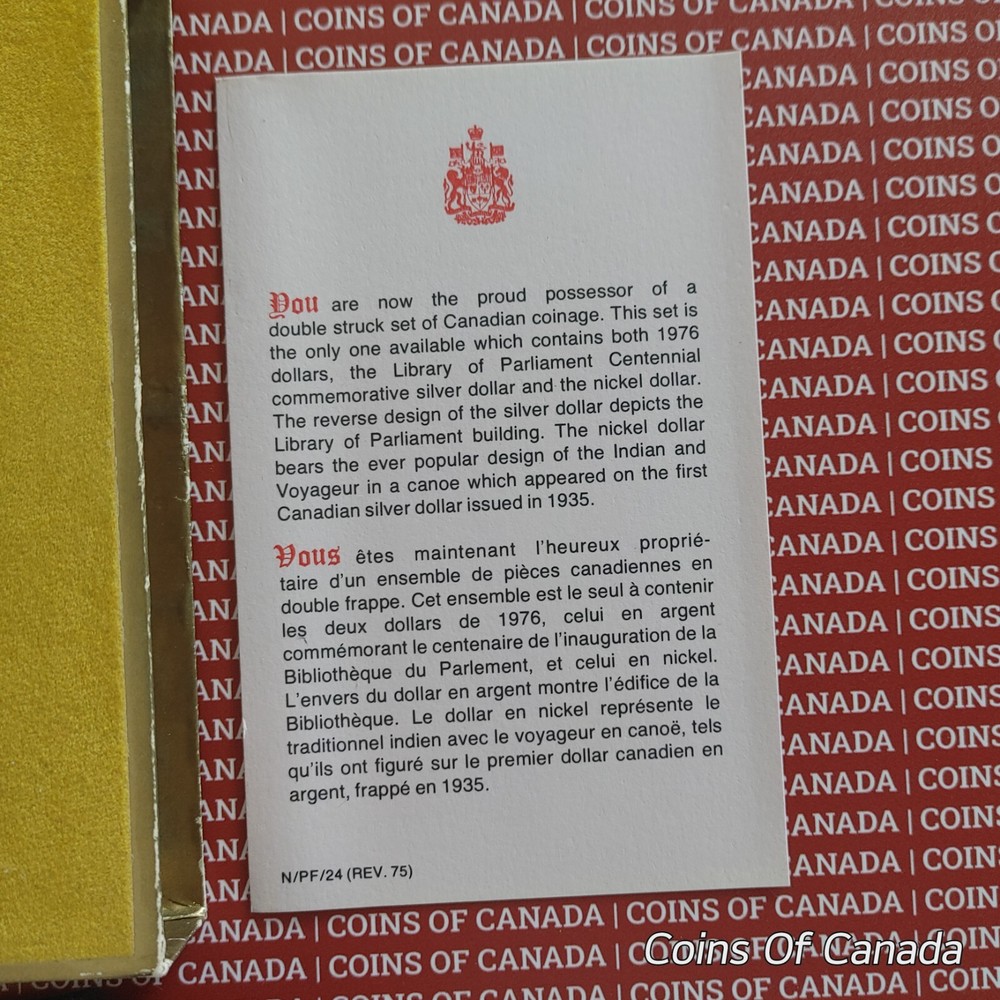 1976 Canada 7 Coin Proof Set - With Special Edition Silver Dollar #coinsofcanada