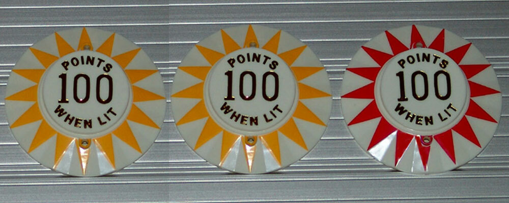 Bally WIZARD WIZARD! Pinball Machine POP BUMPER CAP SET