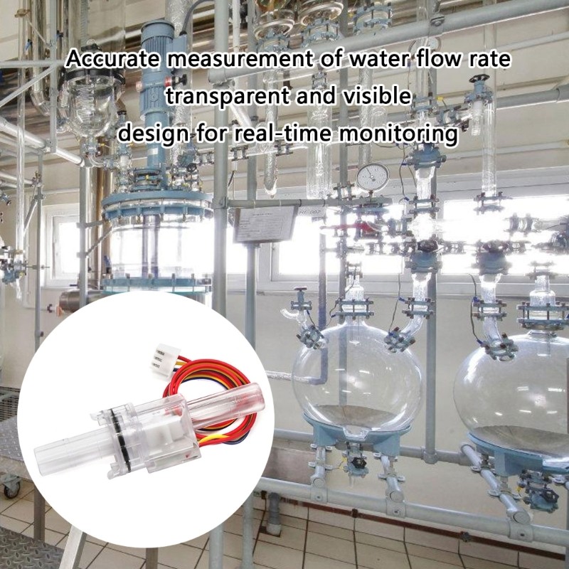Small Clear Hall Water Flows Meter Water Flows Sensoring for Precise