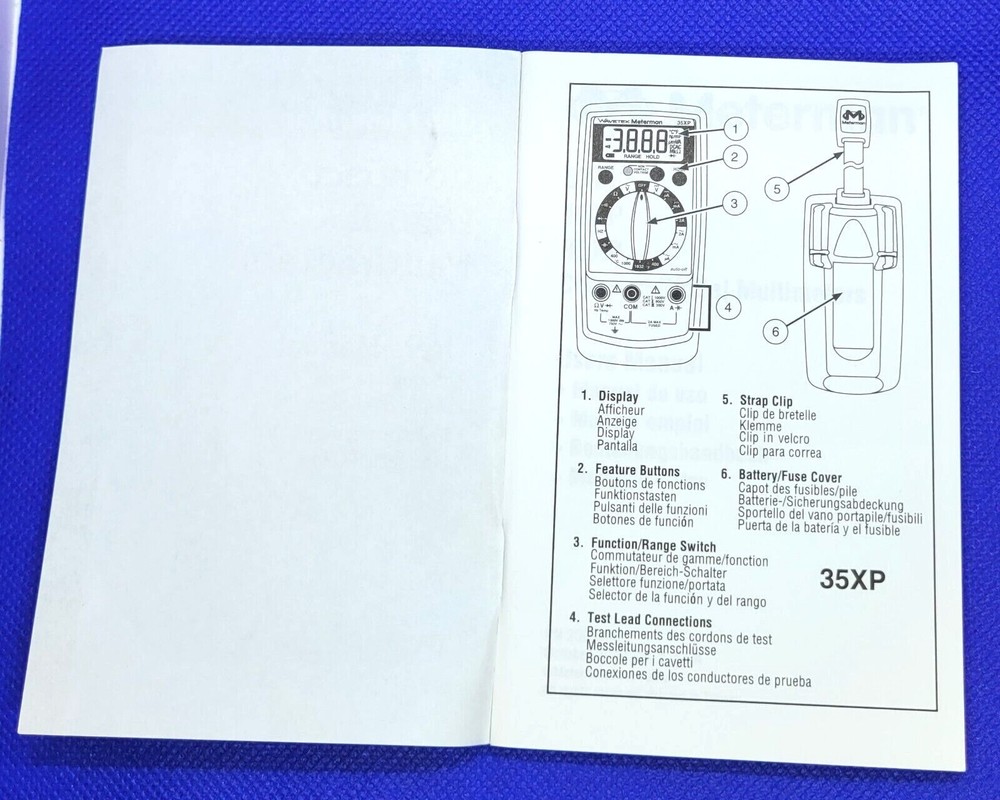 Meterman Compact Digital Multimeters User Manual - 5XP - 15XP - 35XP