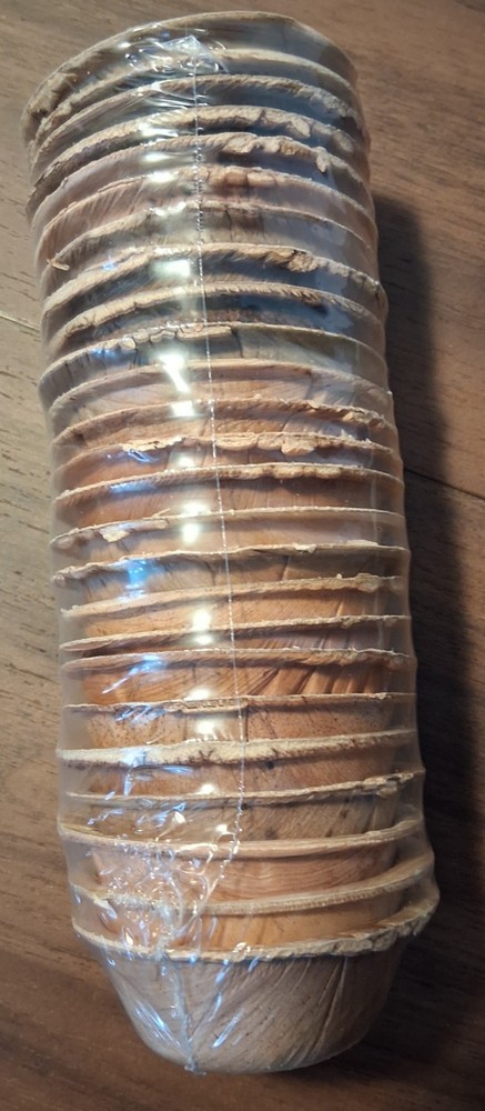 Palm 25 Round Handmade Cups 2.5" Natural Compostable / The Clear Conscience