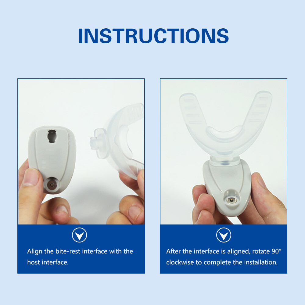 Dent Orthodontic Accelerator Teeth Massager Vibrator & 2 Brackets Tool Kit bw