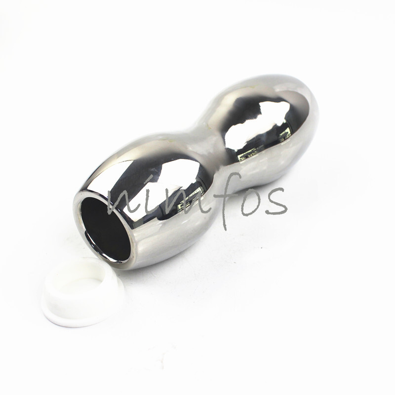 7 Sizes Stainless Steel Solid Anal Plug Double Heads Anus Dilator Plugs Dildo