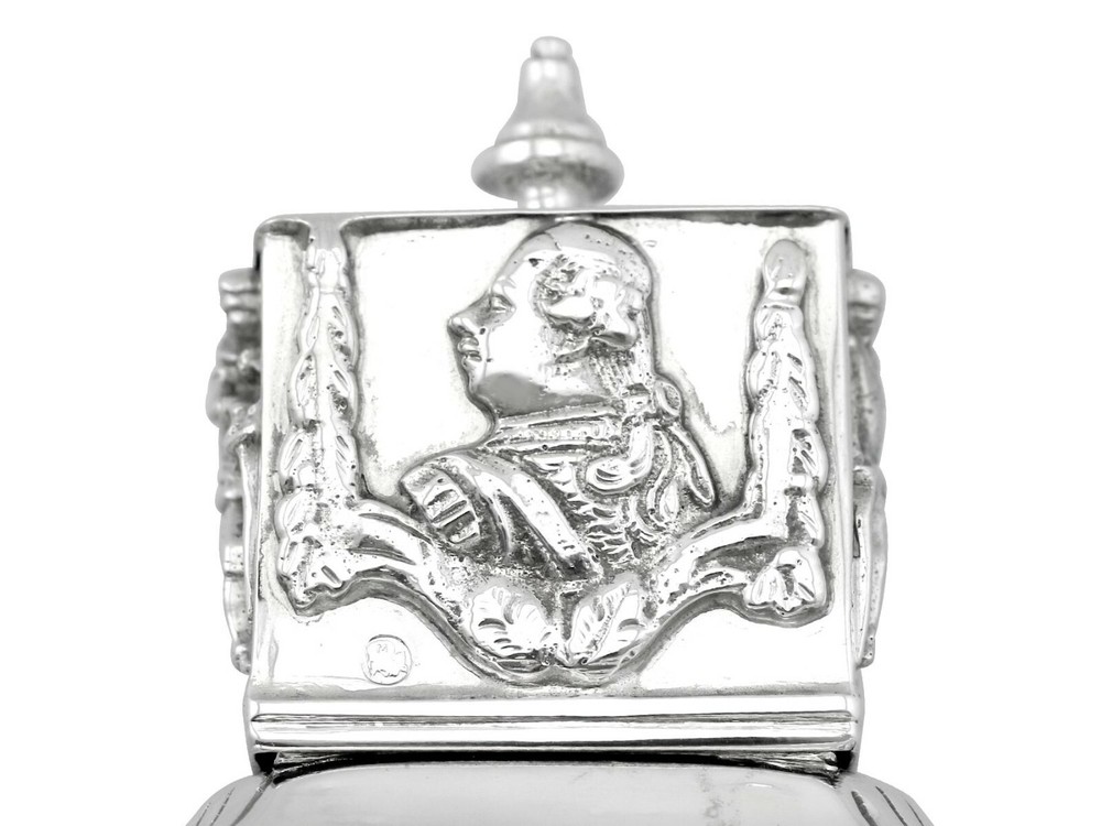Antique Dutch Silver Tea Caddy