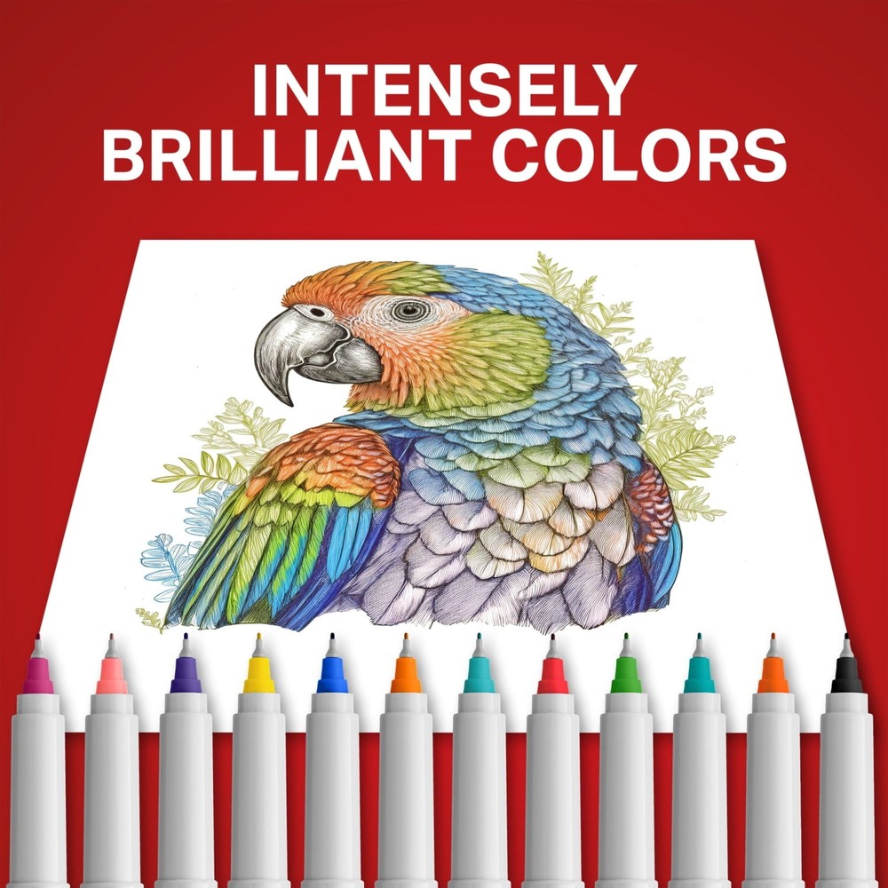 Sharpie Permanent Markers, Ultra Fine Point, Assorted Colors, 12 Count