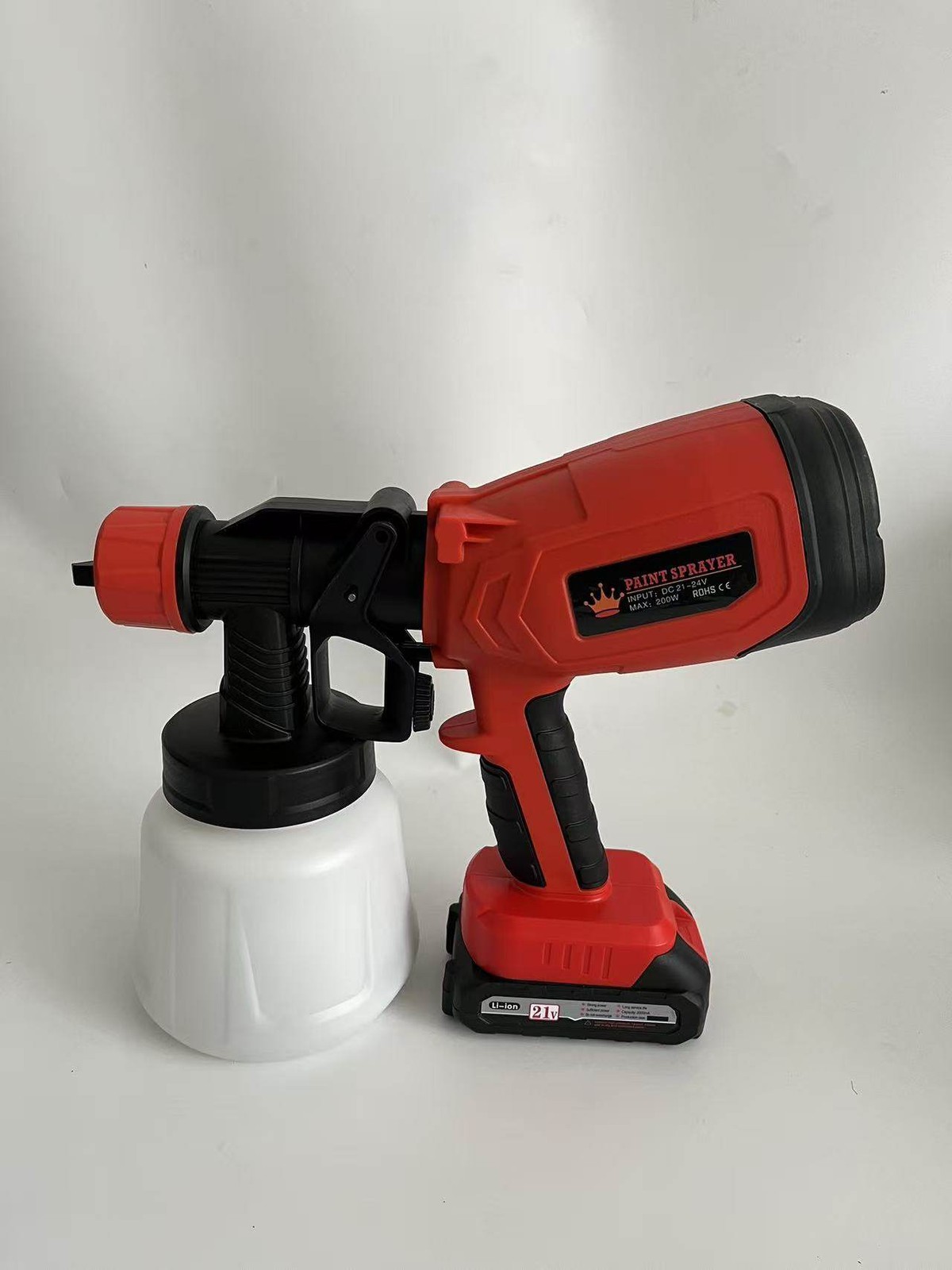 Cordless High Pressure Paint Sprayer Electric HVLP Spray Gun Kit w/2 Battery US