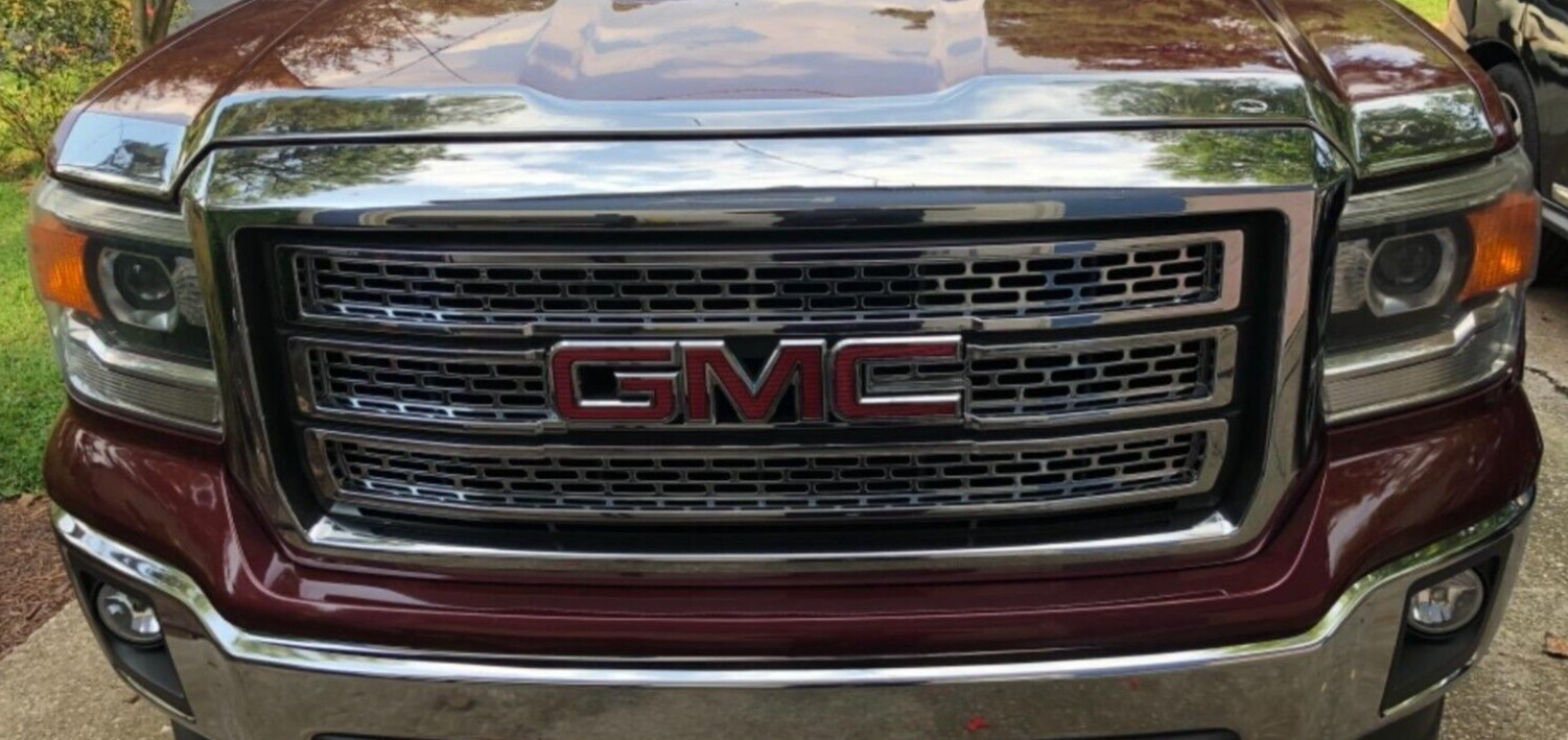 Chrome Aeroskin Hood Protector Bug Shield Deflector for 14-2018 GMC Sierra 1500