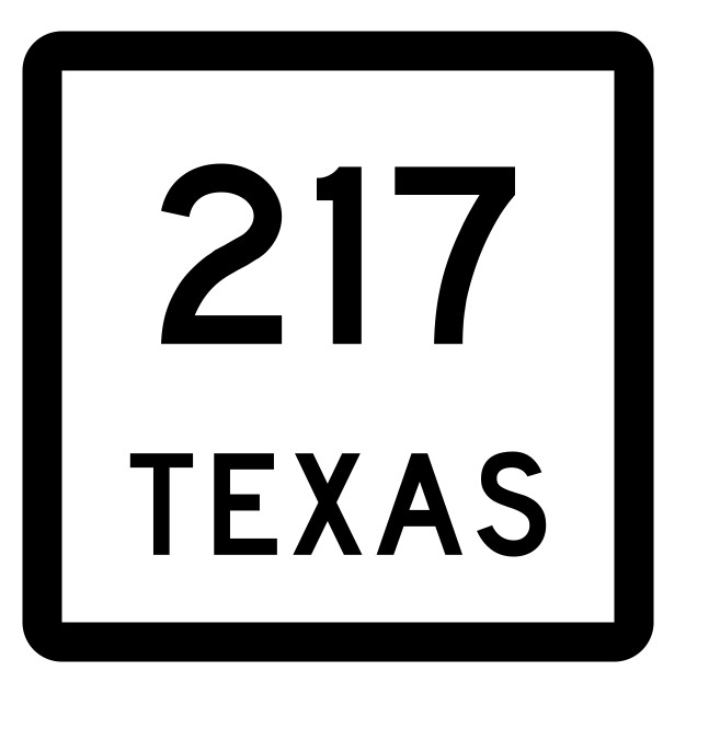 Texas State Highway 217 Sticker Decal