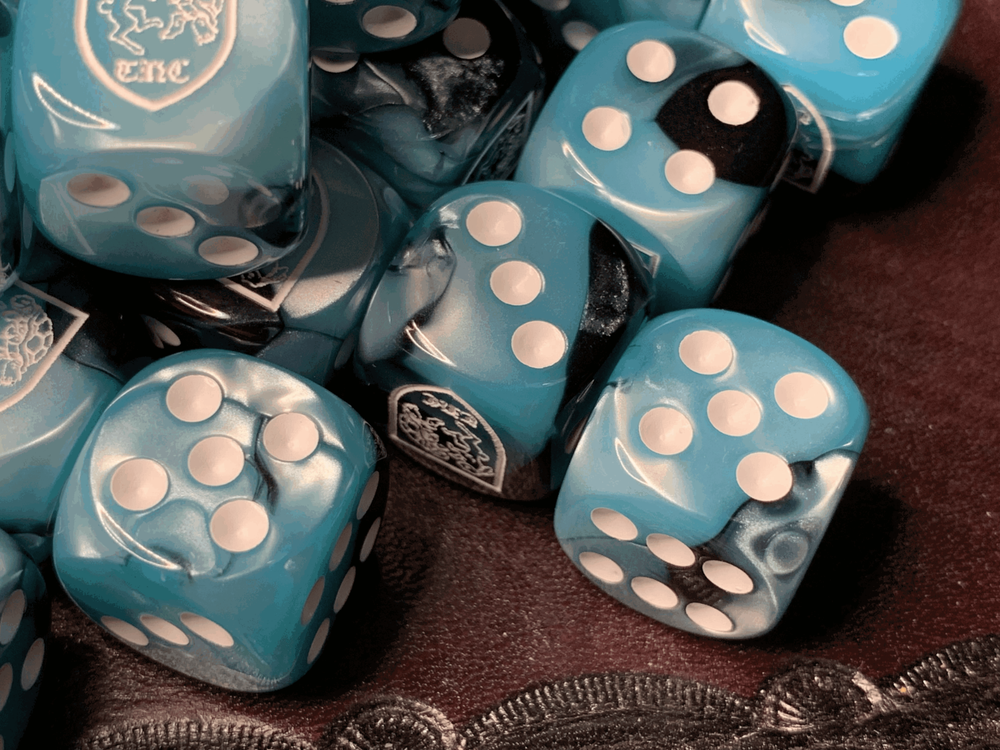 Toroise & Hare Creations Six Sided 16mm D6 Die - Customized Dice Rabbit Turtle