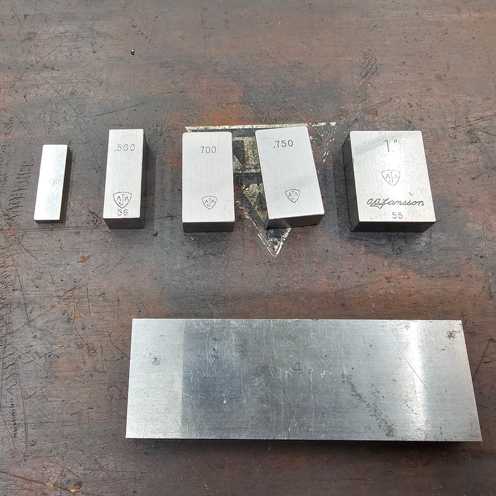 Dearborn Ellstrom .100-4" Steel Rectangular Gage Blocks Few Missing/Replacements