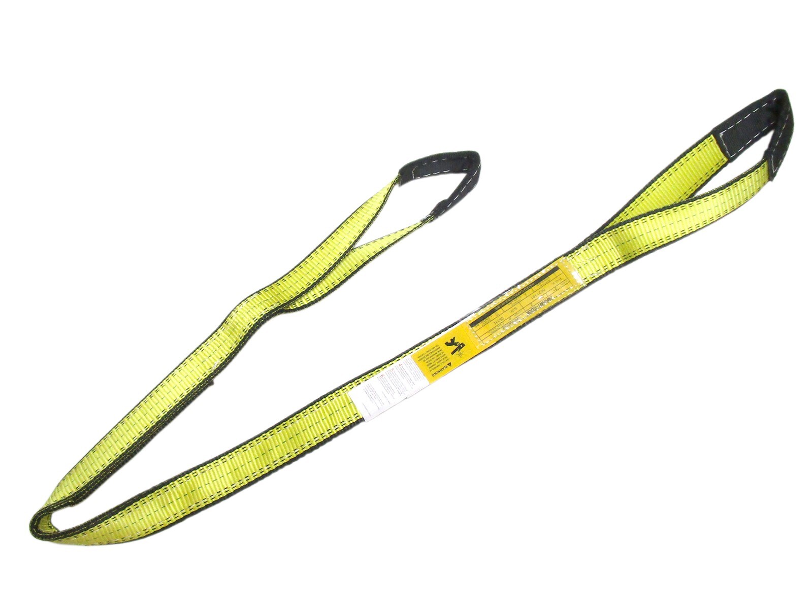 2" x 2 ft Web Lifting Sling Tow Strap 2-ply Eye & Eye Tagged Rated (2 Pack)