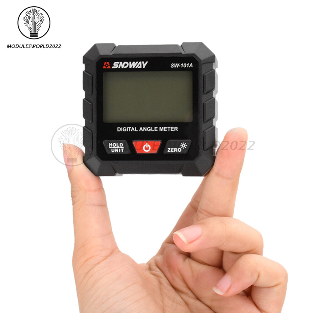 Digital Angle Gauge Protractor Inclinometer Rechargeable Level Box Gauge 4*90°