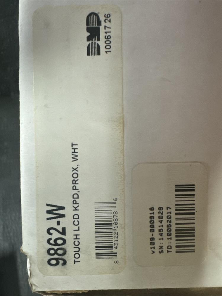 Dmp Touch LCD keypad 9862-W NEW
