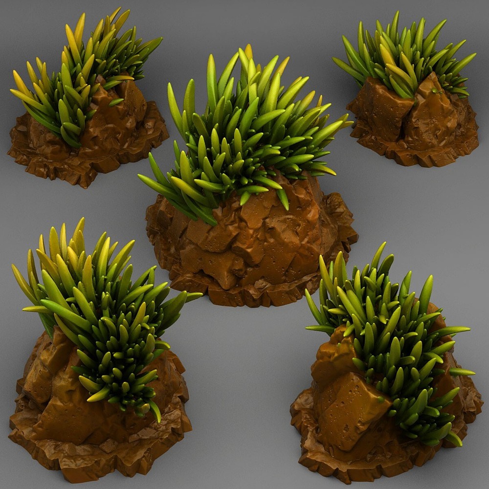Mountain Grass Terrain Scenery Tabletop Miniatures 28mm