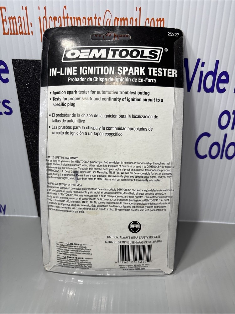 OEMTOOLS Part 25227 In-Line Ignition Spark Tester