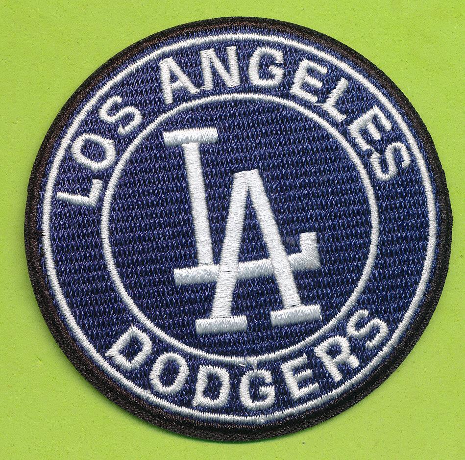 3"  Circular  Embroidered Iron On Patch - Los Angeles Dodgers