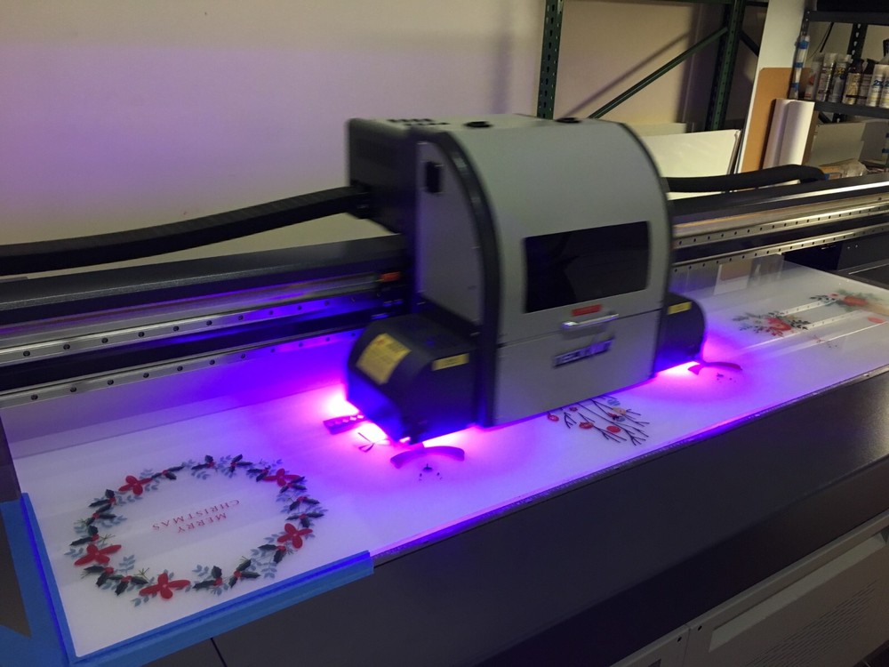 Professional Flatbed UV Printer TECKSTORM 2513L UV Flatbed Digital Printer - 7 H