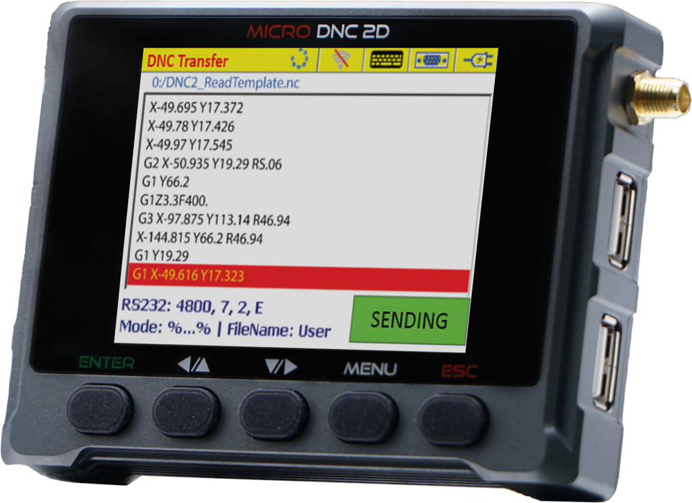 Micro DNC 2D - DNC transferring & CNC program management device