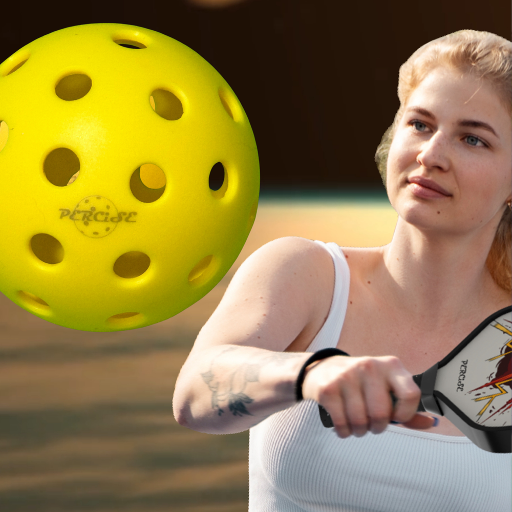 Percise -Outdoor Pickleball Durable, Wind Resistant Aerodynamic Pickle Balls