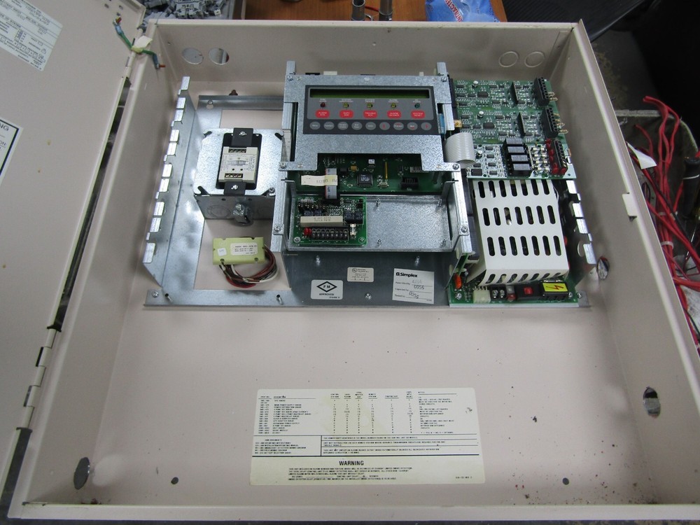 💥SIMPLEX 4005 FIRE ALARM CONTROL PANEL 120/240 VAC 4005-9101