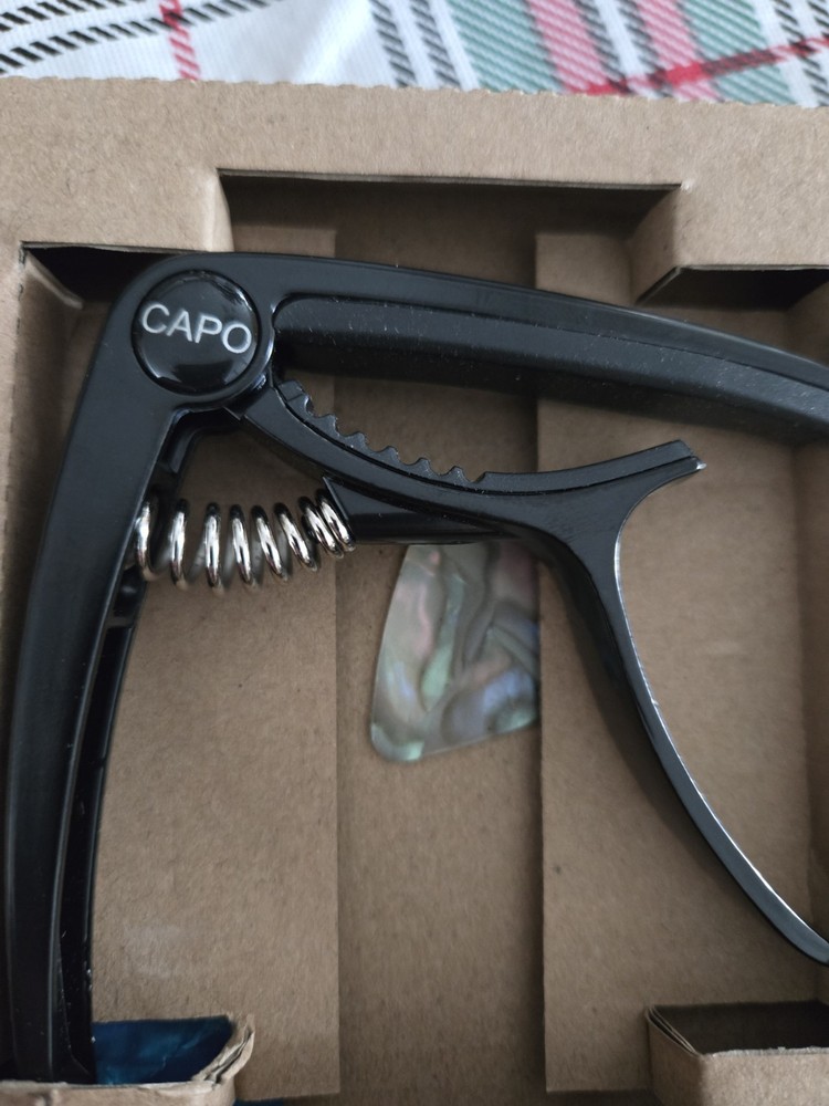 Ukulele Capo for 4 String Guitar and Mandolin, Mini Size Black