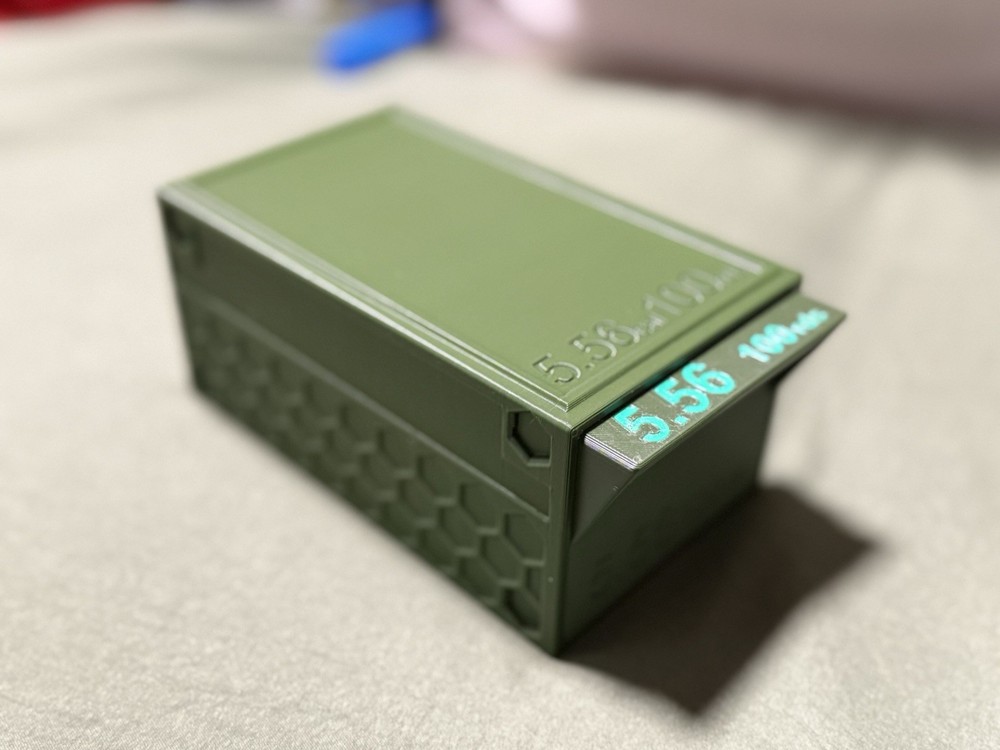 SlideCan 2.0, .223 stackable .30 cal ammo can storage system