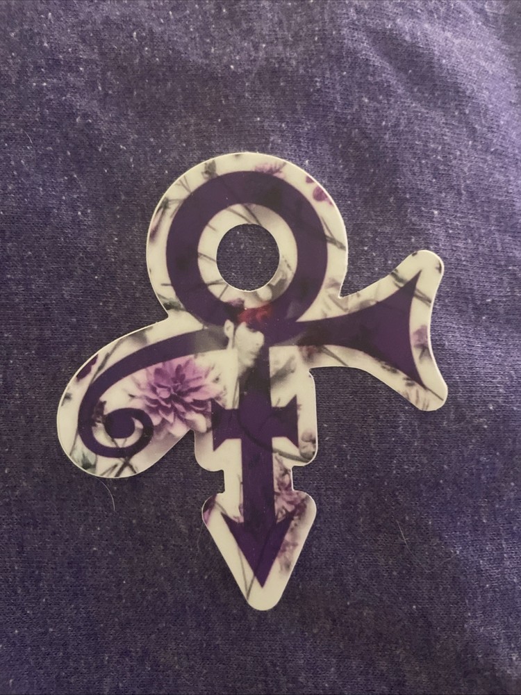 Floral PRINCE Symbol Vinyl Sticker