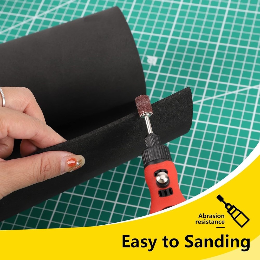 Black EVA Foam Sheets for Cosplay & Crafts