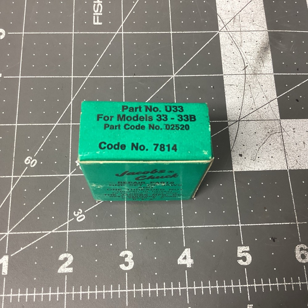 Jacob's U33 Chuck Jaws and Threaded Nut, (LBB27Y)