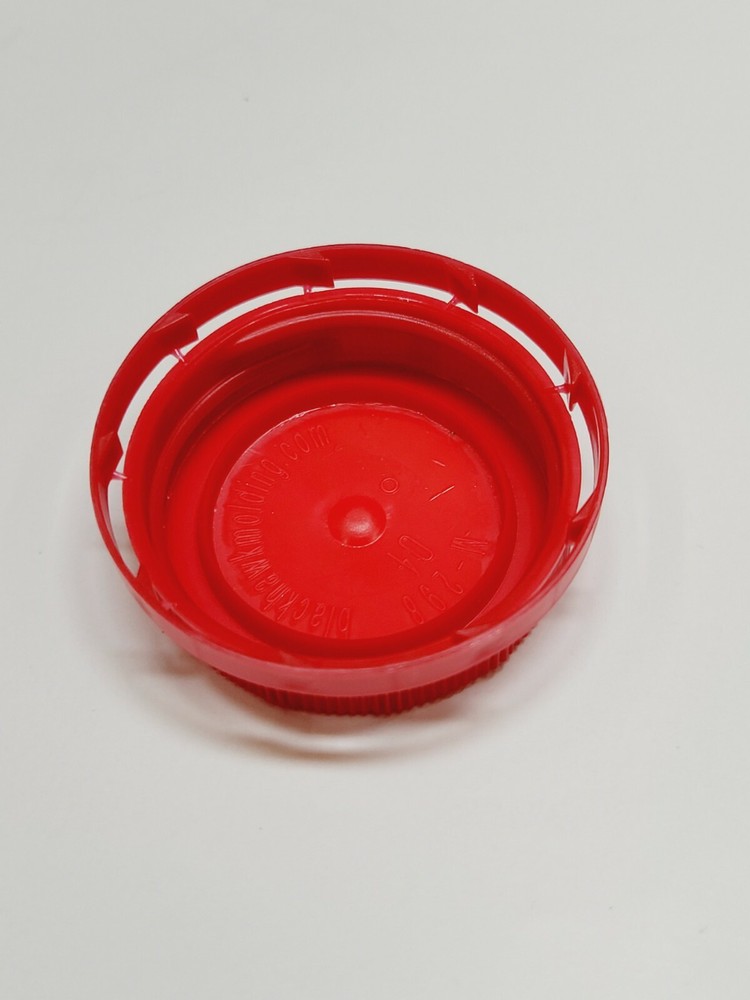 20pc Red Ring Locking Tamper Plain Milk Jug Caps