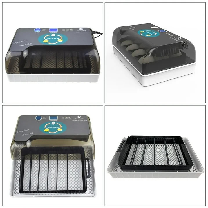12 Eggs Incubator Automatic Egg Turning Humidity Control Temperature Display