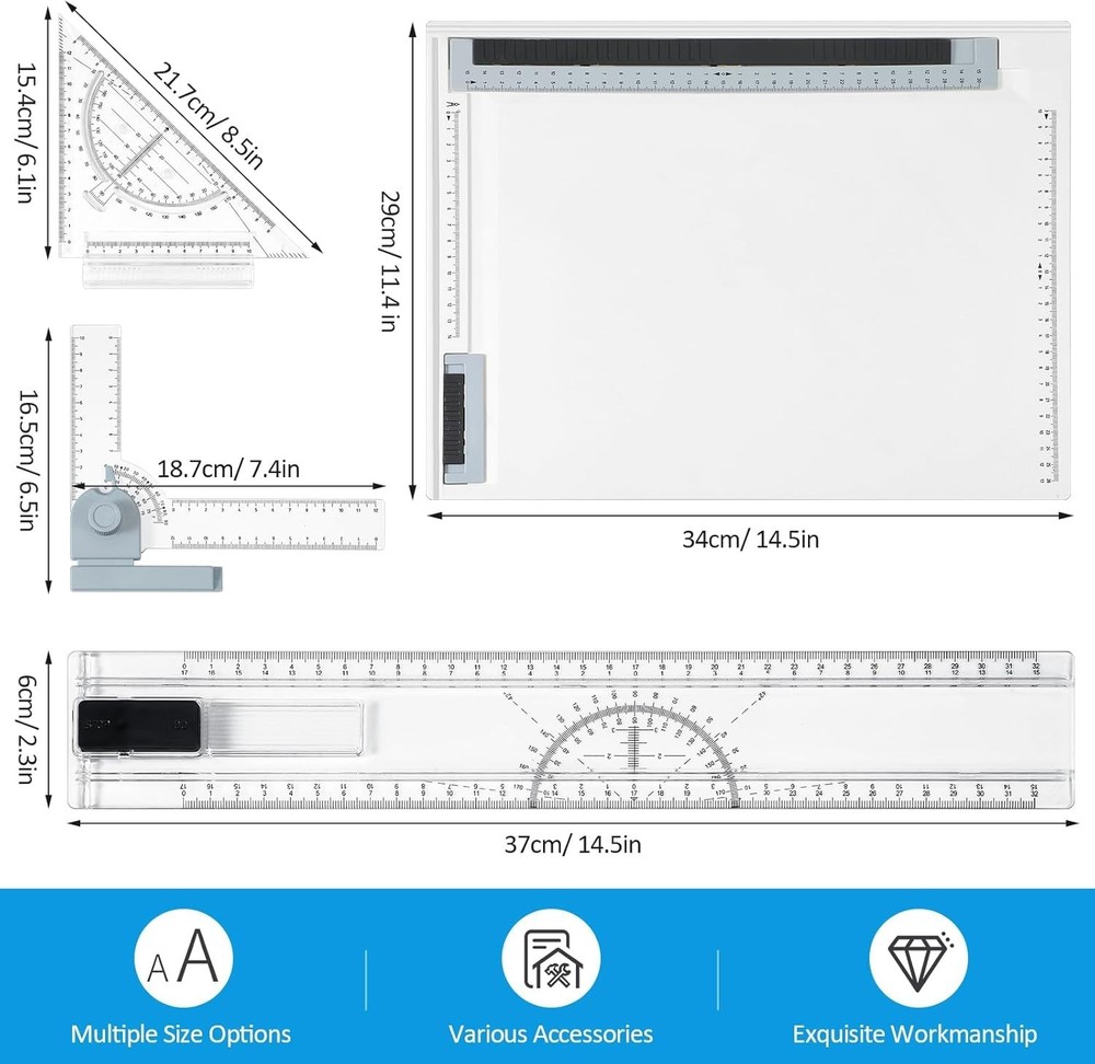 A4 Portable Drafting Table with Adjustable Angle - Multi-Function & Precision