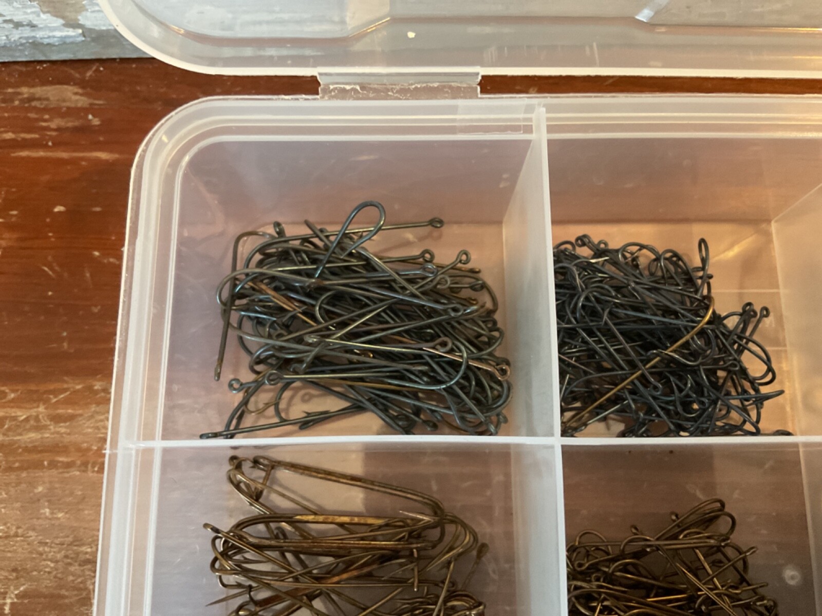 Lot Of Miscellaneous Fishing Hooks With Case