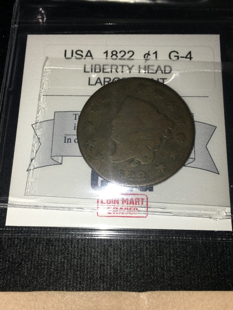 1822  USA, Liberty Head, Large One Cent