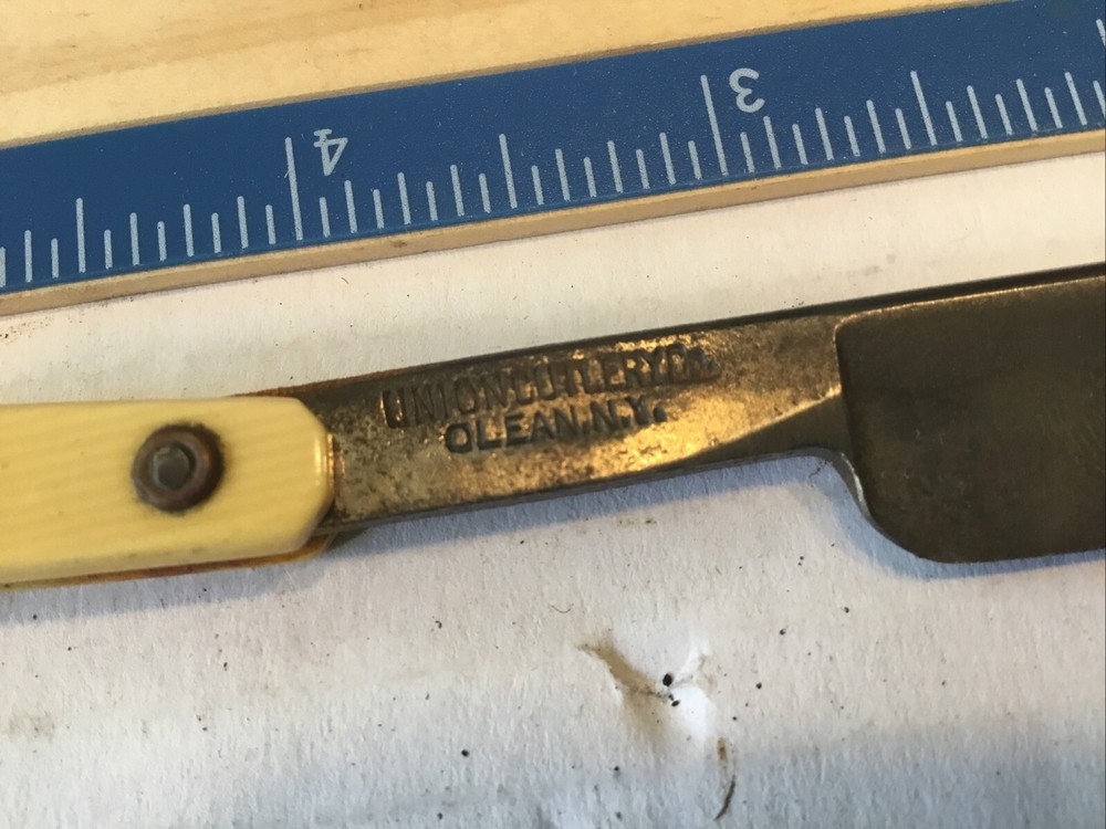 Vintage Spike Straight Razor Olean N.Y.