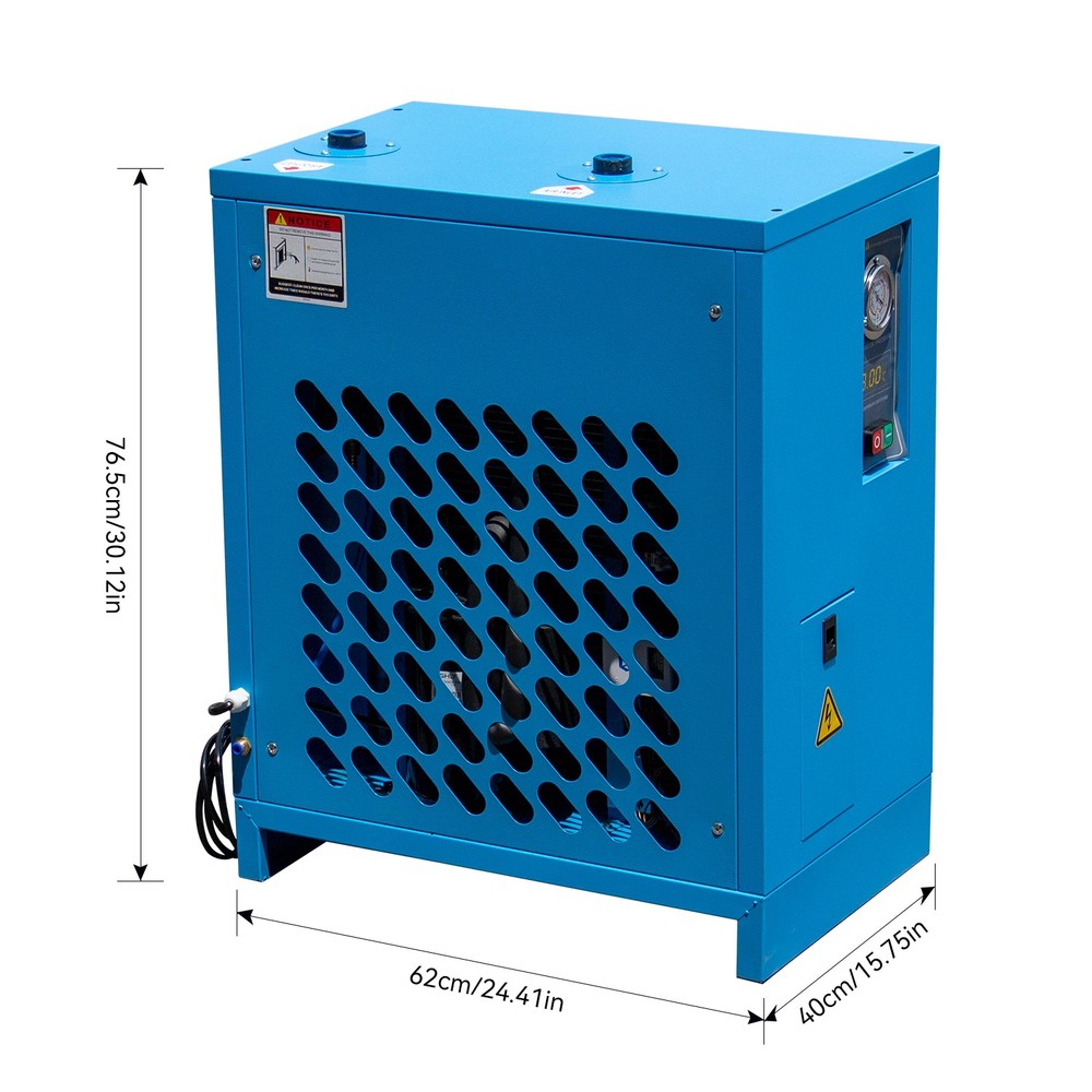105CFM 220V Refrigerated Air Dryer Compressed Compressor For 30HP Compressor