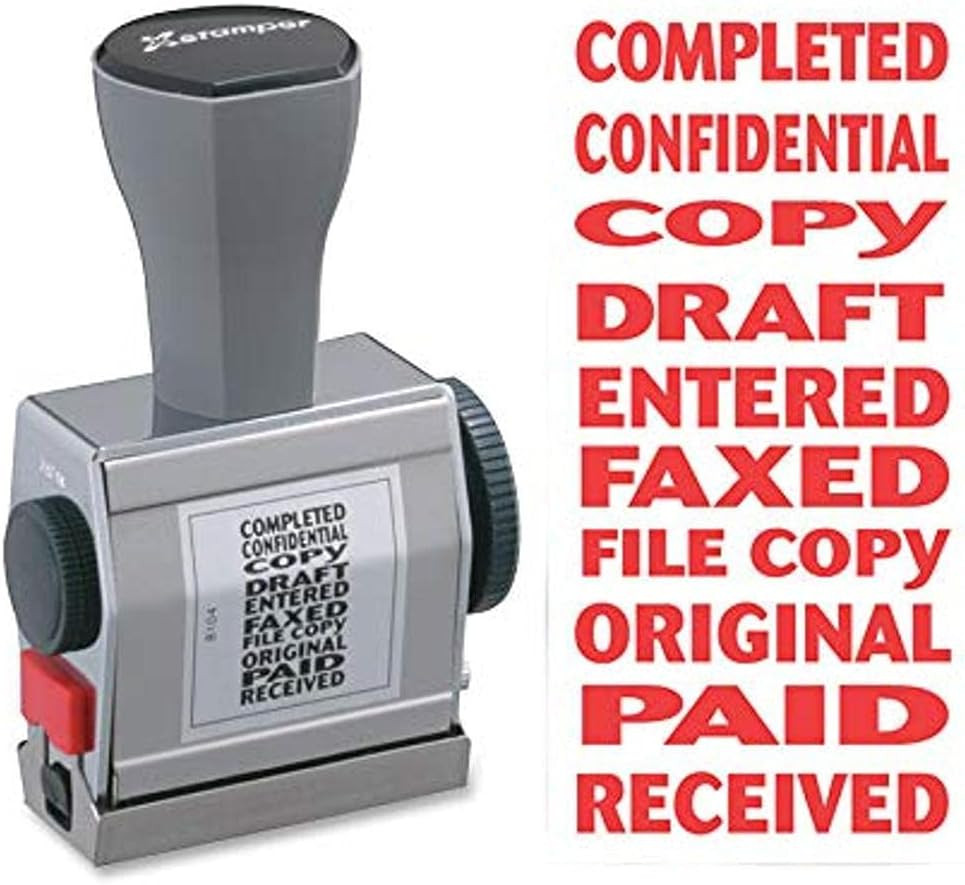 (R) 10-In-1 Phrase Stamp, Red