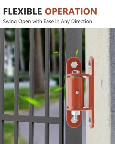 Heavy Duty Gate Hinge, 7" Bolt onto Gate Hinge, Weldable Hinges for 1 Pack