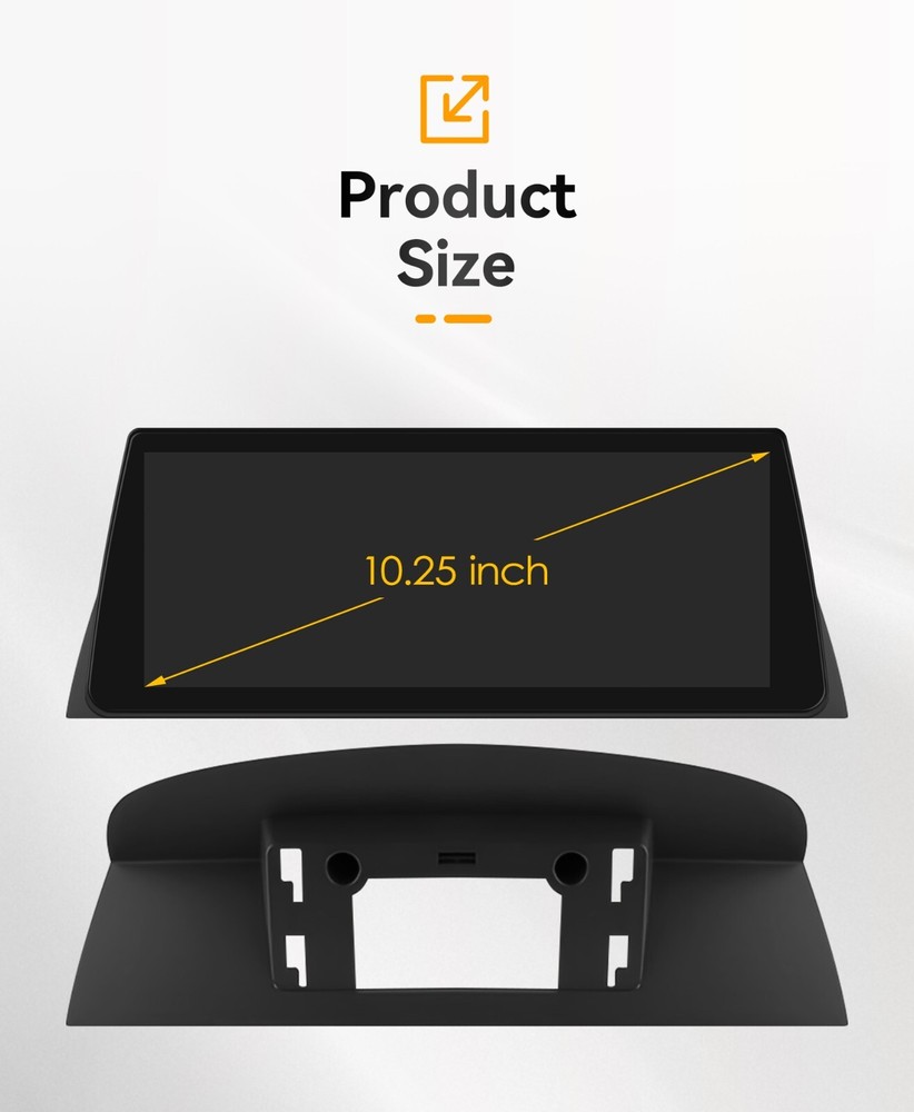 10.25" For BMW CCC 5 Series E60 E61 Wireless CarPlay Car Touch Screen Android 13